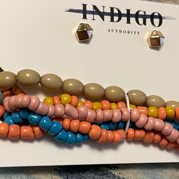 Indigo Authority - Monarch Pastel Bracelet & Earring Set - Picture 4 of 4